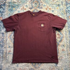 Carhartt DISTRESSED Blank Pocket T-shirt Medium